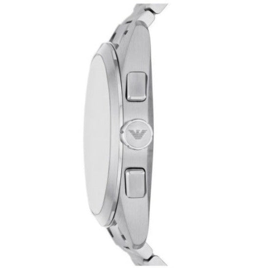 Emporio Armani Claudio Chronograph Blue Dial Silver Steel Strap Watch For Men - AR11541 - Image 4